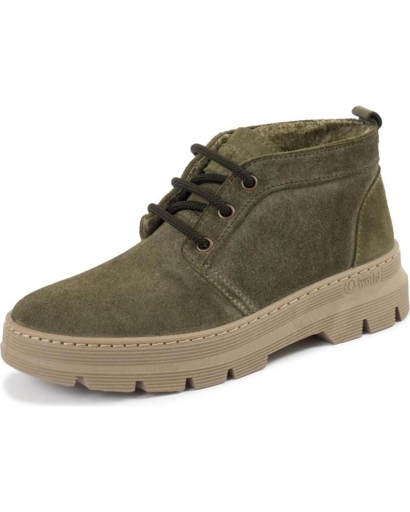 Man Mid boots NATURAL WORLD BOTA UNISEX 7122 U LIS DE CASTANO