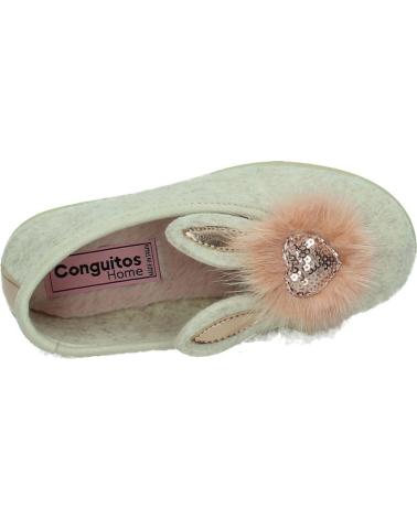 Hausschuhe für Mädchen CONGUITOS LI1 58610 BEIGE