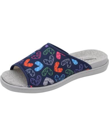 Calzado de casa de Mujer PLUMAFLEX ZAPATILLAS DE TELA PARA CASA AZUL