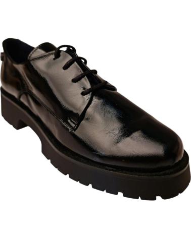 MOCASSINS EN CUIR VERNI MIS ALAS ROLCHA NOIR NEGRO