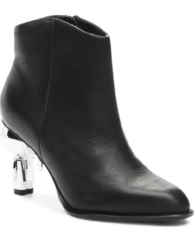 Botines de Mujer KARL LAGERFELD IKON HEEL SHORT ZIP BOOT KL39035 NEGRO