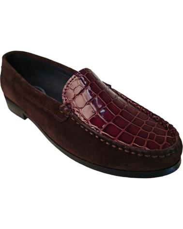MOCASSINS MELQ NOA MARRON AVEC DÉTAIL CROCO MARRîN