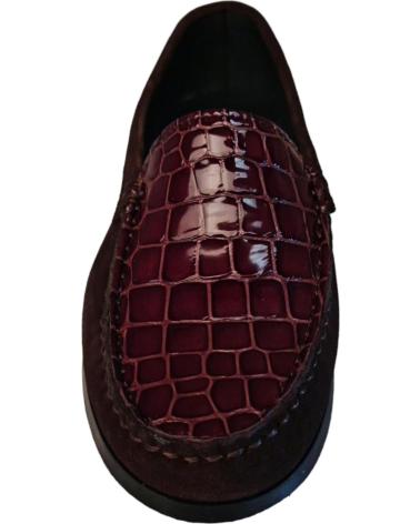 MOCASSINS MELQ NOA MARRON AVEC DÉTAIL CROCO MARRîN