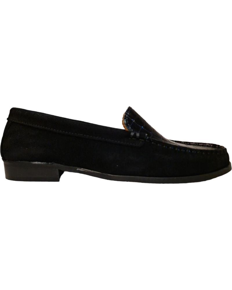 MOCASSINS MELQ NOA NOIR AVEC DÉTAIL CROCO NEGRO