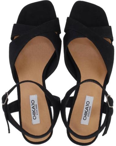 Sandalias de Mujer CHIKA10 SANDALIAS MUJER MODELO FLORA 22 COLOR NEGRO NEGRO NEGRO