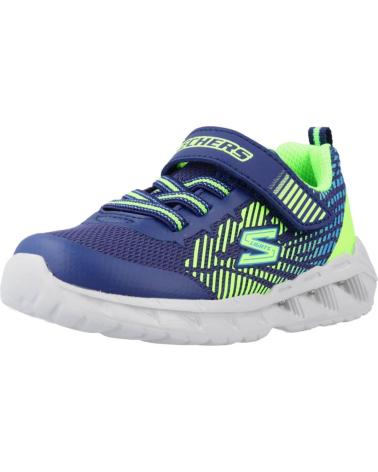 Sportif pour Garçon SKECHERS 401506 S LIGHTS MAGNA LIGHTS AZUL