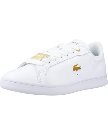 Scarpe-Sport-De-Mujer-LACOSTE-ZAPATILLAS-DE-MUJER-CARNABY-PRO-EN-PIEL-CON-DETALLES-METALIC-BLANCO