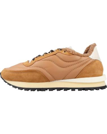 Zapatillas deporte de Mujer hidnander TENKEI POLAR FLEECE MARRON CLARO