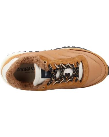 Zapatillas deporte de Mujer hidnander TENKEI POLAR FLEECE MARRON CLARO