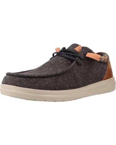 Zapatos de Hombre HEY DUDE MOCASINES DUDE WALLY GRIP WOOL BROWN