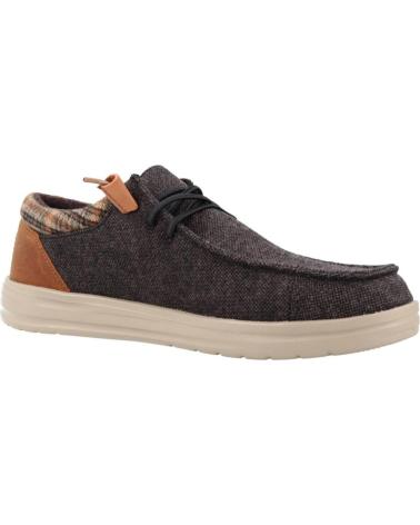 Zapatos de Hombre HEY DUDE MOCASINES DUDE WALLY GRIP WOOL BROWN