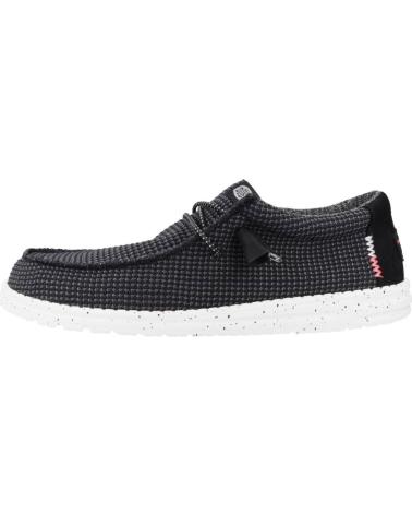 Mocasines de Hombre HEY DUDE ZAPATOS DUDE WALLY SPORT MESH 40403 NEGRO
