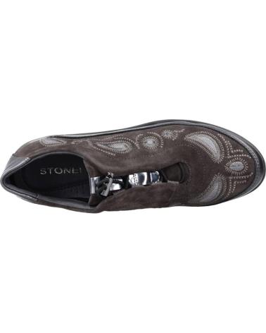 Scarpe sport per Donna STONEFLY CREAM 21 VELOUR-LAMINATED LTH 219983 GRIS CREAM 21 BELUGA