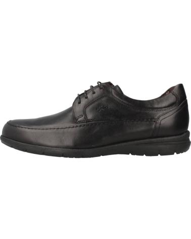 Nauticos per Uomo fluchos 8498 ZAPATOS DE CORDONES DE PIEL PARA HOMBRE PLANTI NEGRO