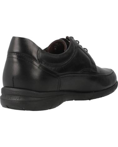 Nauticos per Uomo fluchos 8498 ZAPATOS DE CORDONES DE PIEL PARA HOMBRE PLANTI NEGRO