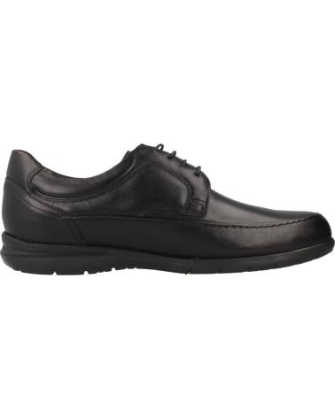 Nauticos per Uomo fluchos 8498 ZAPATOS DE CORDONES DE PIEL PARA HOMBRE PLANTI NEGRO