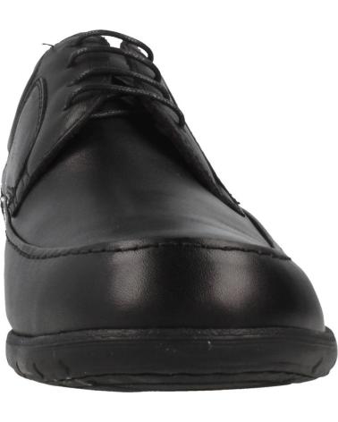 Nauticos per Uomo fluchos 8498 ZAPATOS DE CORDONES DE PIEL PARA HOMBRE PLANTI NEGRO