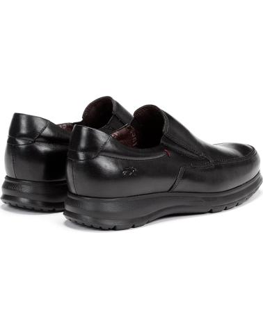 Boots für Herren fluchos ZETA F0603 ZAPATOS SIN CORDONES DE PIEL PARA HOMBRE NEGRO