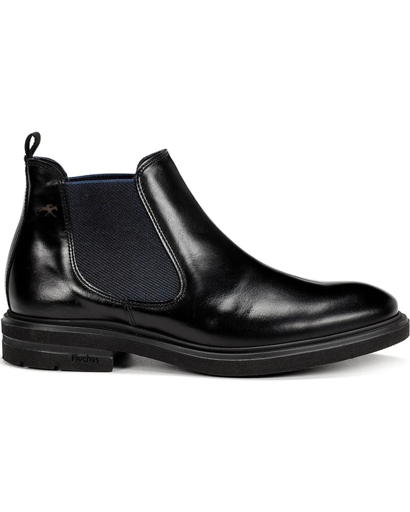 STIVALETTI CHELSEA FLUCHOS BELGAS F0770 IN PELLE NERA NEGRO