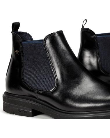 STIVALETTI CHELSEA FLUCHOS BELGAS F0770 IN PELLE NERA NEGRO