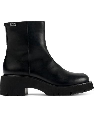 Stiefel für Damen CAMPER BOTIN DE PIEL CON CREMALLERA LATERAL TACON Y PLATAFORMA NEGRO