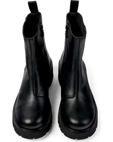Stiefel für Damen CAMPER BOTIN DE PIEL CON CREMALLERA LATERAL TACON Y PLATAFORMA NEGRO