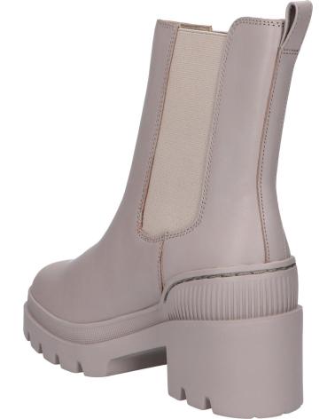 Stivali per Donna TOMMY HILFIGER FW0FW07761 LEATHER MID HEEL BOOT PKB SMOOTH TAUPE