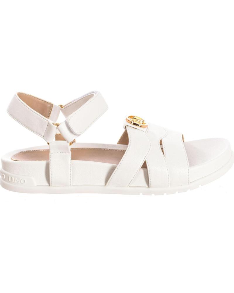 Sandalen für Damen und Mädchen LIU JO CLARA 508 - SANDALIA CON VELCRO MUJER BLANCO