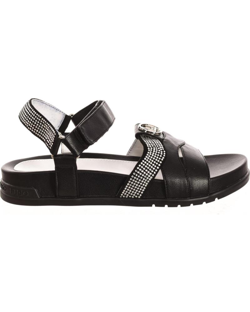 Sandali per Donna liu jo CLARA 508 - SANDALIA CON VELCRO MUJER NEGRO