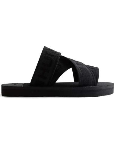 SANDALIAS HUNTER LOGO ELSTC XOVER SLI NEGRAS BLACK