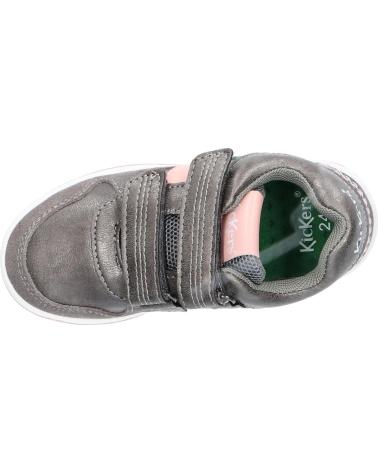 girl Trainers KICKERS 910860-30 KALIDO 123 GRIS FONCE ARGEN
