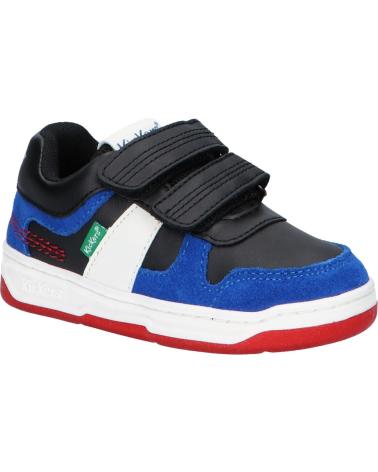 Sneaker-De-Niño-KICKERS-910861-30-KALIDO-53-BLEU-NOIR-ROUGE