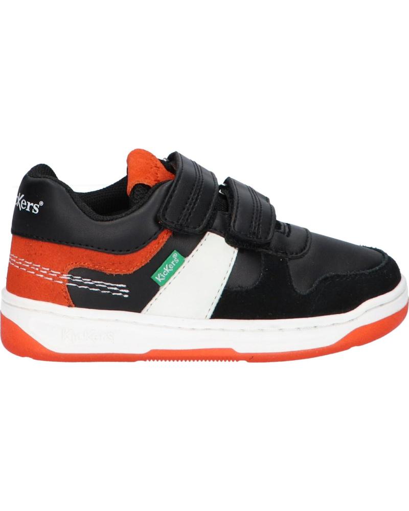Esportes  de Menino KICKERS 910865-30 KALIDO 83 NOIR ORANGE