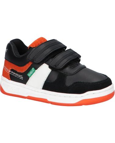 Esportes  de Menino KICKERS 910865-30 KALIDO 83 NOIR ORANGE