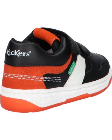 Esportes  de Menino KICKERS 910865-30 KALIDO 83 NOIR ORANGE