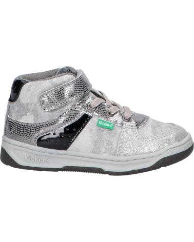 Sneaker für Mädchen KICKERS 910874-30 KICKALIEN 163 ARGENT NOIR