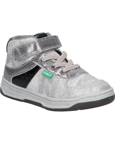 Deportivas de Niña KICKERS 910874-30 KICKALIEN 163 ARGENT NOIR