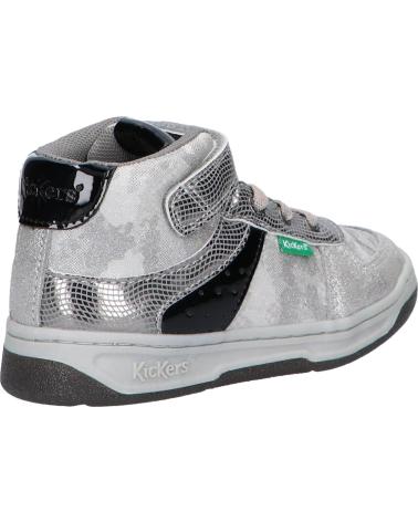 Deportivas de Niña KICKERS 910874-30 KICKALIEN 163 ARGENT NOIR