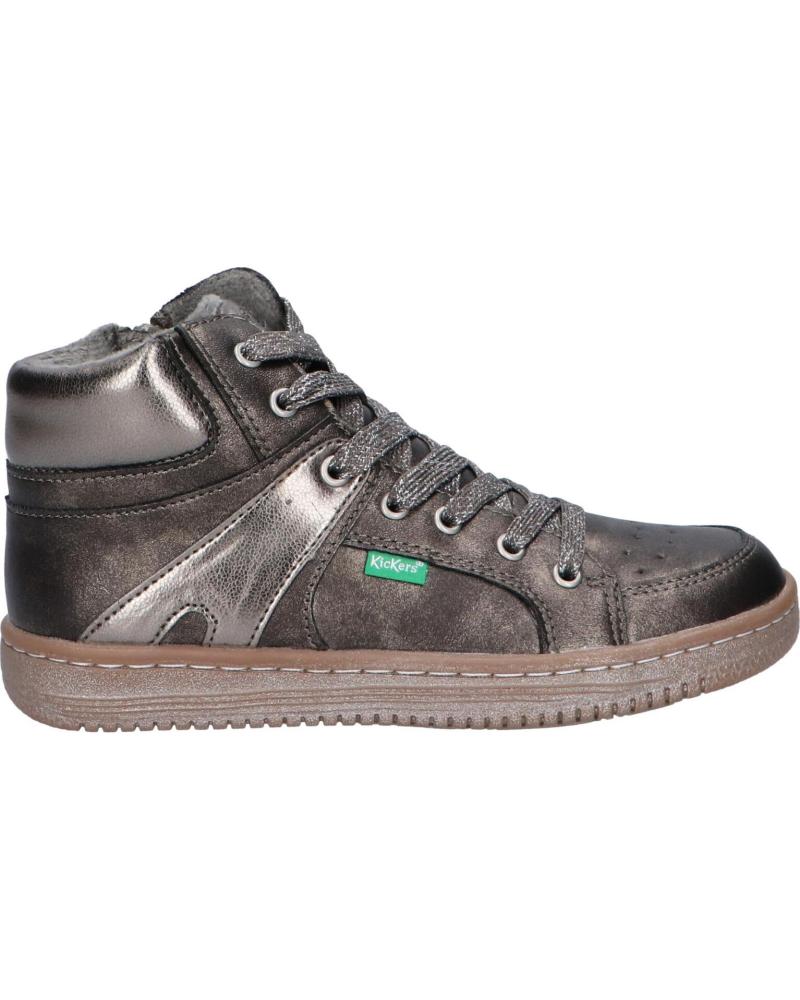 Sportif pour Garçon KICKERS 739357-30 LOWELL 123 GRIS FONCE GLIT