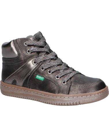 Sportif pour Garçon KICKERS 739357-30 LOWELL 123 GRIS FONCE GLIT