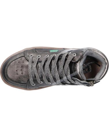 Sportif pour Garçon KICKERS 739357-30 LOWELL 123 GRIS FONCE GLIT