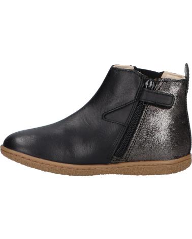Boots-De-Niña-KICKERS-744617-30-VERMILLON-83-NOIR-ARGENT