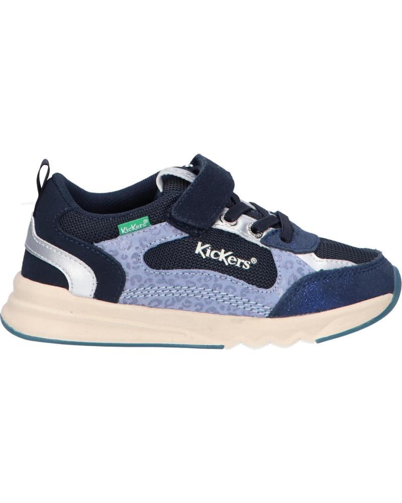 Sportif pour Fille KICKERS 910841-30 KIYOMI 103 MARINE LEOPARD