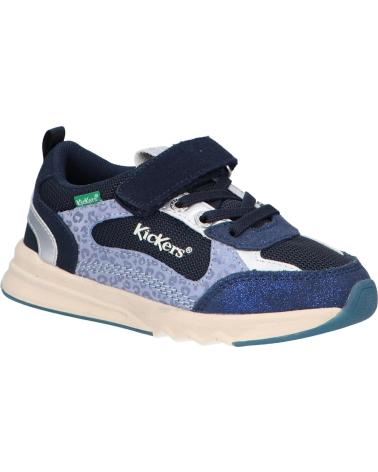 Sportif pour Fille KICKERS 910841-30 KIYOMI 103 MARINE LEOPARD