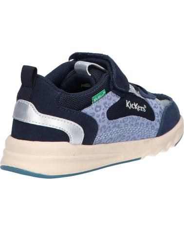 Sportif pour Fille KICKERS 910841-30 KIYOMI 103 MARINE LEOPARD
