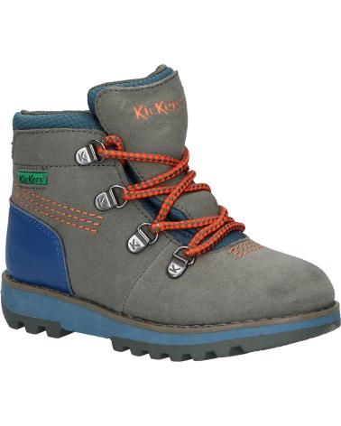 Stivali per Bambina e Bambino KICKERS 878760-10 KICKNATURE 202 KAKI ORANGE