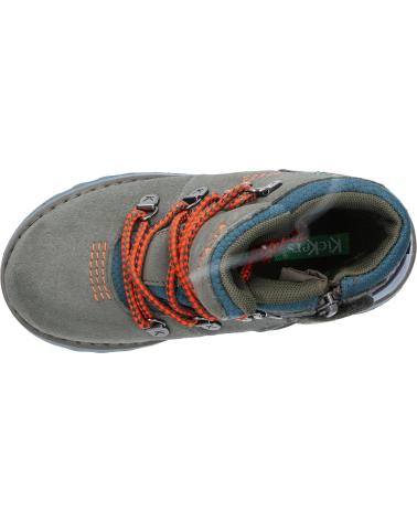 Stivali per Bambina e Bambino KICKERS 878760-10 KICKNATURE 202 KAKI ORANGE