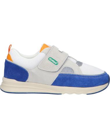 Sneaker-De-Niño-KICKERS-928500-30-KIKUSTOM-33-BLANC-BLEU-ORAN