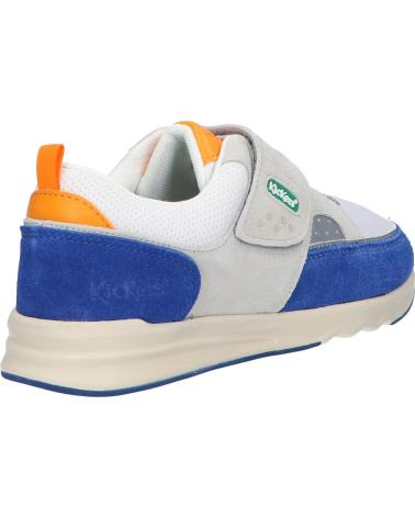 Sneaker-De-Niño-KICKERS-928500-30-KIKUSTOM-33-BLANC-BLEU-ORAN