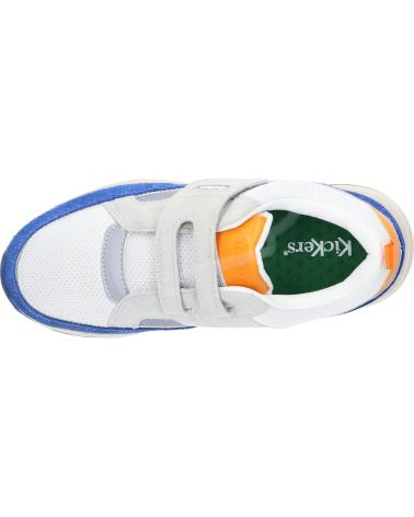 Sneaker-De-Niño-KICKERS-928500-30-KIKUSTOM-33-BLANC-BLEU-ORAN